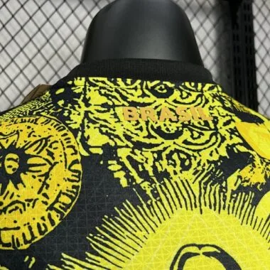 24-25 Brazil Jesus the Redeemer Yellow Kit Player Version Version AAAAJersey Wholesale Yupoo