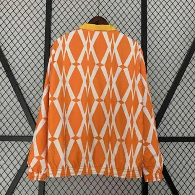 2024 Ivory Coast Reversible Windbreaker Yellow&Orange Double-Sides Jacket Soccer Jersey