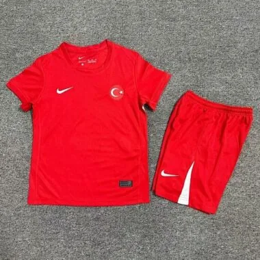 2024 Turkey Away Kid Kits UEFA Euro Youth Apparels Football AAAAJersey Supplier