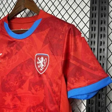 Equipación local de la República Checa para 2024: camiseta de la Eurocopa de la UEFA. Proveedor de camisetas de fútbol AAAAJersey