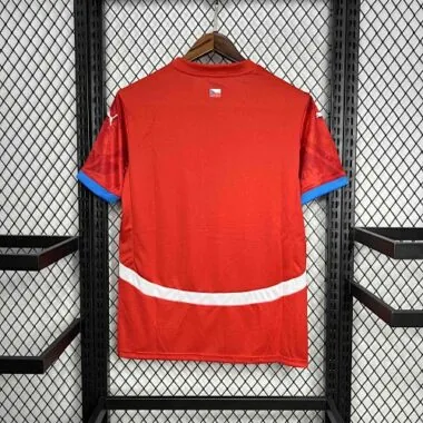 Equipación local de la República Checa para 2024: camiseta de la Eurocopa de la UEFA. Proveedor de camisetas de fútbol AAAAJersey