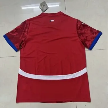 Equipación local de la República Checa para 2024: camiseta de la Eurocopa de la UEFA. Proveedor de camisetas de fútbol AAAAJersey