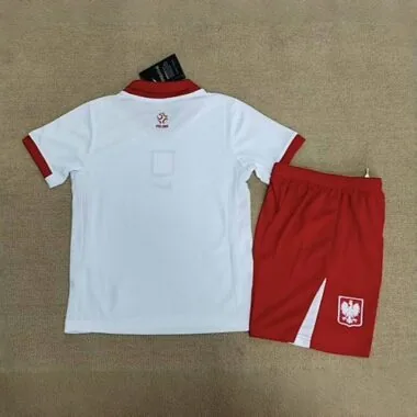 2024 Poland Home Kid Kits Children Sets Football AAAAJersey Yupoo