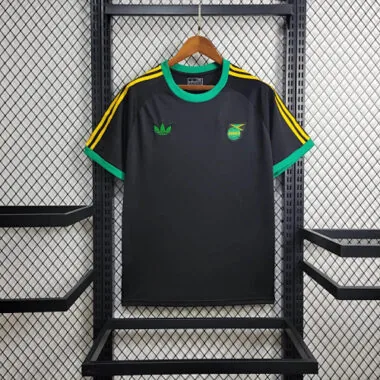 2024 Jamaica Training Kit Black Shirt Best Jerseys Yupoo
