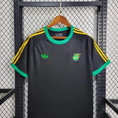 2024 Jamaica Training Kit Black Shirt Best Jerseys Yupoo