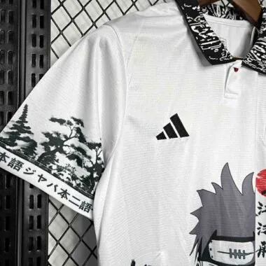 2024 Japan Naruto Akatsuki Anime White Special Edition Soccer Uniform AAAAJersey Dropshiping Yupoo
