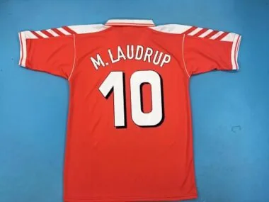 1998 Danimarca, maglia rossa da casa