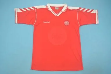 1998 Danimarca, maglia rossa da casa