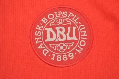 1998 Danimarca, maglia rossa da casa