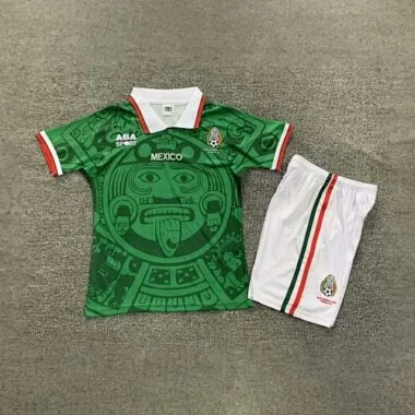 1998 Mexico Home Kids Retro Kits World Cup Shirt Soccer Jerseys Yupoo