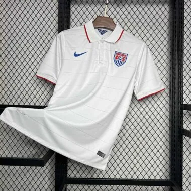 Maglia vintage 2014 della nazionale statunitense, divisa da casa, modello retrò, AAAAJersey, Yupoo