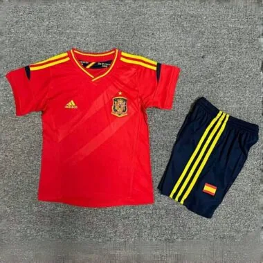 2012 Spain Home Retro Kid Kits Youth Apparels Sport AAAAJersey Yupoo