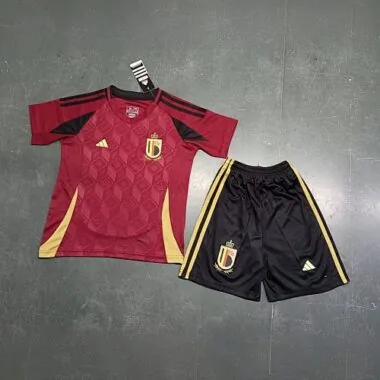 2024 Belgium Home Kid Kits Children Sets Football Jerseys Yupoo