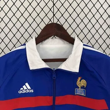 2024 France Reversible Windbreaker White&Blue Double-Sides Jacket Soccer Jerseys For Sale