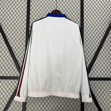 2024 France Reversible Windbreaker White&Blue Double-Sides Jacket Soccer Jerseys For Sale