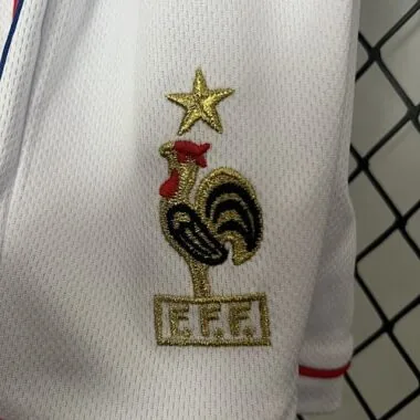1998 France Home Kids Retro Kits World Cup Shirt