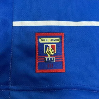 1998 France Home Kids Retro Kits World Cup Shirt