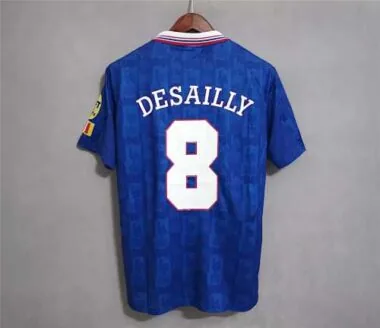 1996, Francia, equipación azul de local