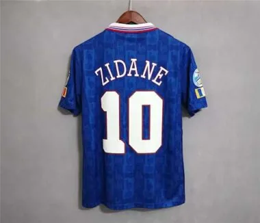 1996, Francia, equipación azul de local