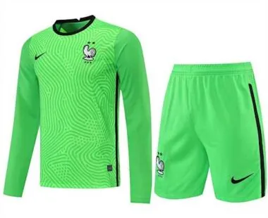 2021 France green goalkeeper long sleeve