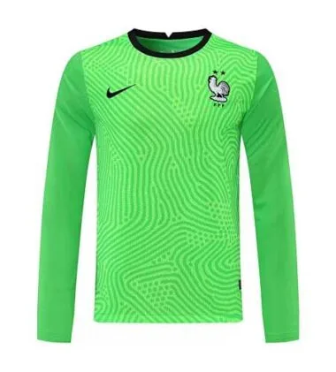 2021 France green goalkeeper long sleeve