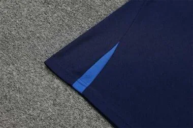 2022 France Training Suit Short Sleeve Kit Blue