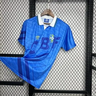 91-93 Brazil Away Retro Kit Vintage Shirt