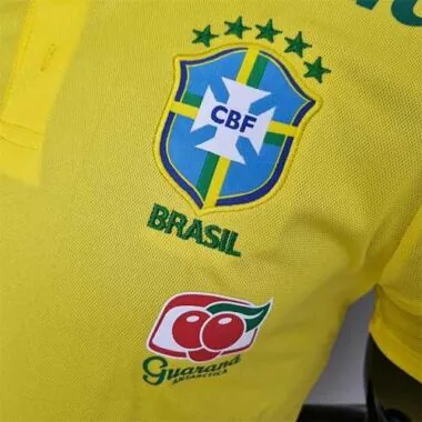 Brazilië POLO met lage hals, geel