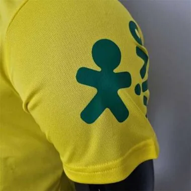 Brazilië POLO met lage hals, geel