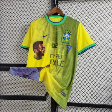 Brazilië Pelé-herdenkingsshirt, geel