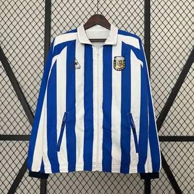 2024 Argentina Trench Coat Reversible White&Blue Double-Sides Jacket