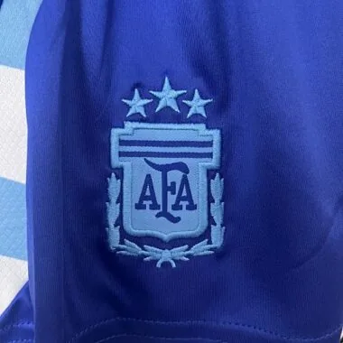 2024 Argentina Away Kid Kits Copa America Children Sets