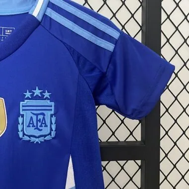 2024 Argentina Away Kid Kits Copa America Children Sets