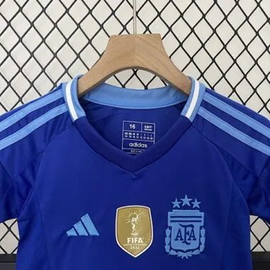 2024 Argentina Away Kid Kits Copa America Children Sets