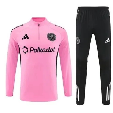 25-26 Inter Miami Pink Training Kits Long Tracksuits Cheap Football Jersey Wholesale Yupoo