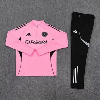 25-26 Inter Miami Pink Training Kits Long Tracksuits Cheap Football Jersey Wholesale Yupoo