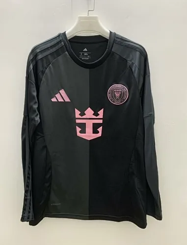 2025 Inter Miami Away Long Sleeve Kit S-3XL Cheap Football Jersey Wholesale Yupoo