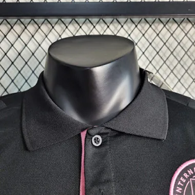 23-24 Inter Miami Polo Preto Tamanhos S-XXL