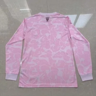 23-24 Inter Miami Limited Gris Pink Shirt Long Sleeve Joint Edition Kit Soccer Jerseys Yupoo