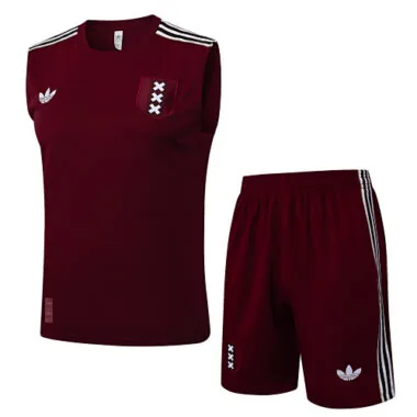 25-26 Ajax Sleeveless Training Kits Tracksuits Cheap Football Jersey Wholesale Yupoo