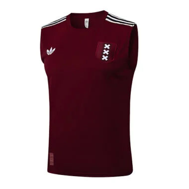 25-26 Ajax Sleeveless Training Kits Tracksuits Cheap Football Jersey Wholesale Yupoo