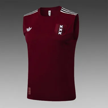 25-26 Ajax Sleeveless Training Kits Tracksuits Cheap Football Jersey Wholesale Yupoo