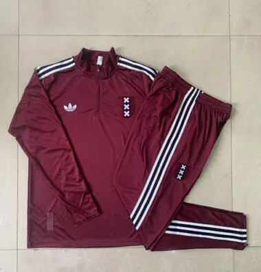25-26 Kids Ajax Training Kits Sweatshirt Tracksuits Cheap Football Jersey Wholesale Yupoo