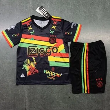 23-24 Ajax Kids Bob Marley Special Edition Kit Size16-28 Soccer Jersey Yupoo