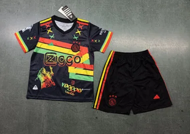23-24 Ajax Kids Bob Marley Special Edition Kit Size16-28 Soccer Jersey Yupoo