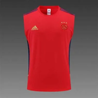 Equipación de entrenamiento Ajax 22-23 con camiseta sin mangas, color rojo