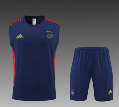 Conjunto de treino com colete Ajax 22-23, preto