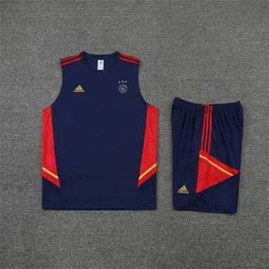 Conjunto de treino com colete Ajax 22-23, preto