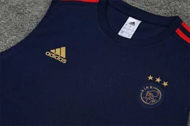 Conjunto de treino com colete Ajax 22-23, preto