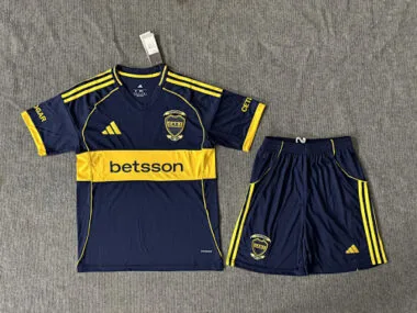 25-26 Kids Boca Juniors Home Kit Cheap Soccer Jerseys Yupoo